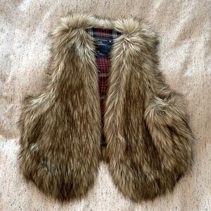 Faux fur vest